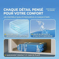 Détail vinyle PVC premium 3 couches piscine gonflable familiale BabyPrint — résistance aux perforations